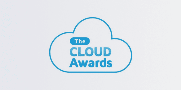 Awards logo for the Cloud Awards Best Hybrid 2021.