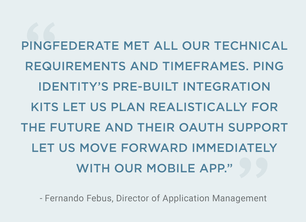 Quote from Fernando Febus, Director of Application Management