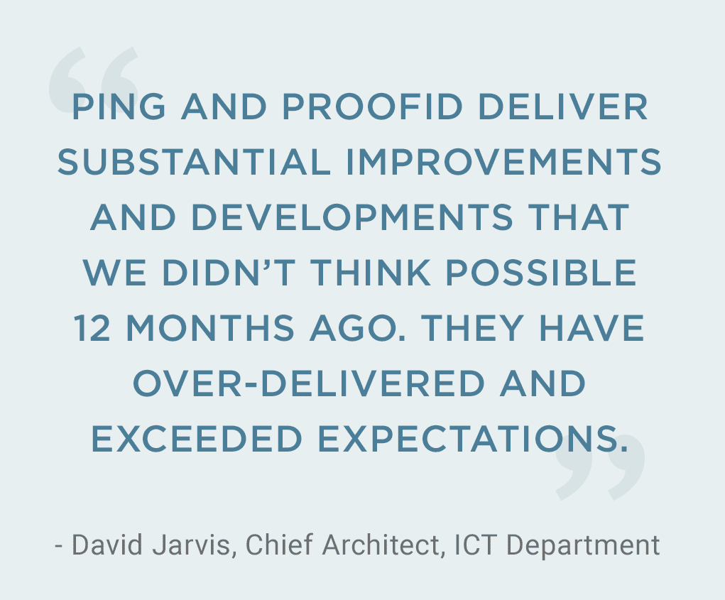 Quote from David Jarvis, Chief Architect, ICT Department