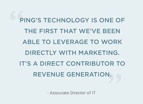 Quote from the Associate Director of IT