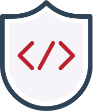 shield with code tag